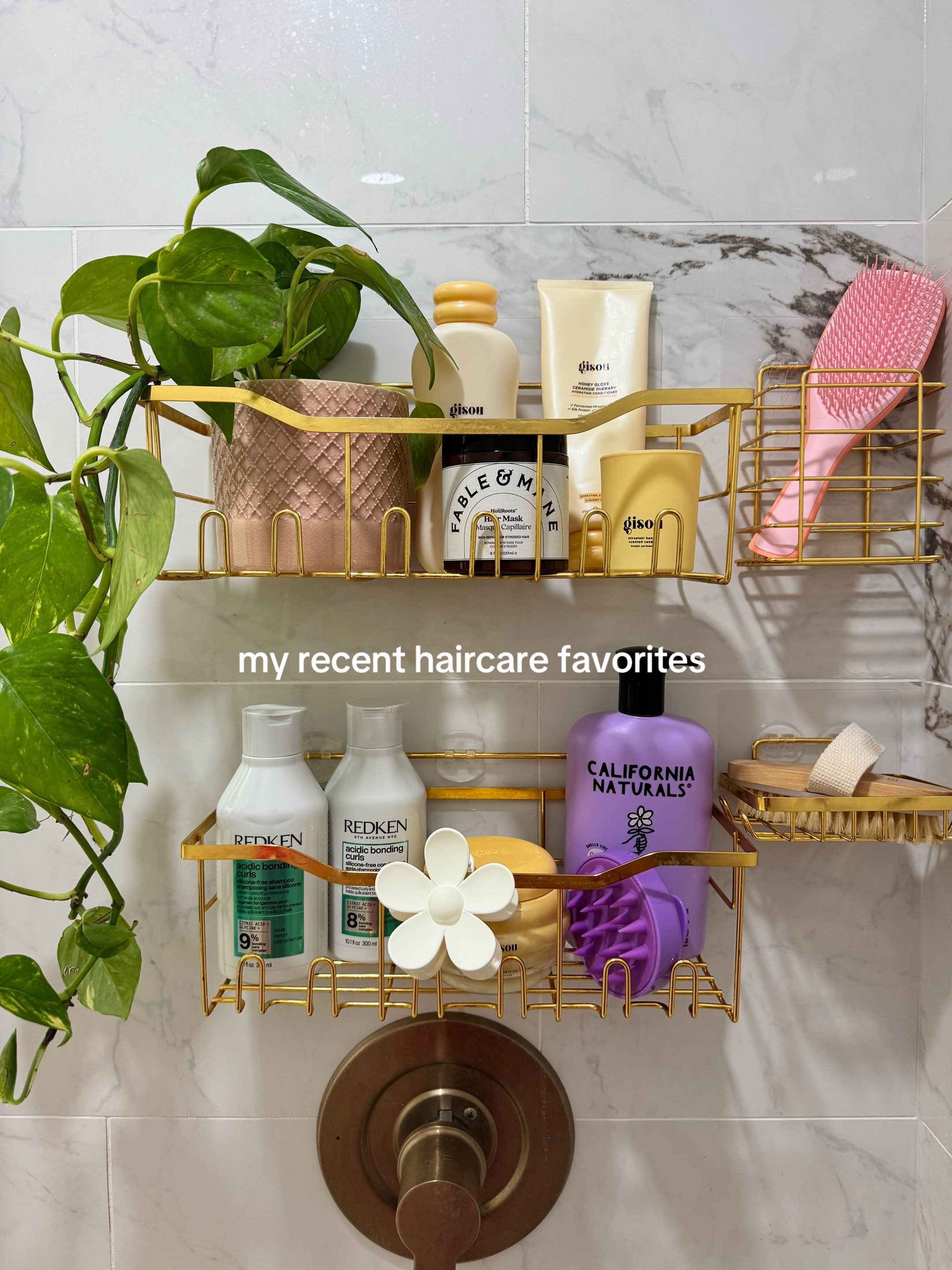 TikTok post by @adrianadelic for Kitsch. Caption reads: [...] Beauty @Fenty Hair @As I Am @Redken Pro....