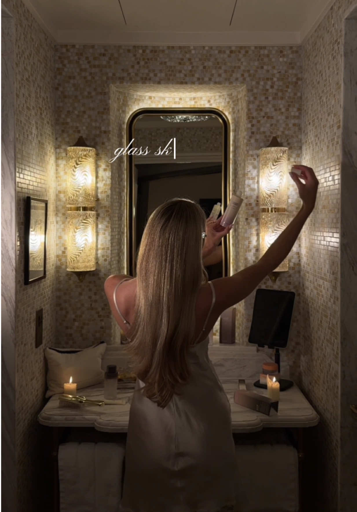 TikTok post by @lucyy.jd for Haruharu Wonder. Caption reads: ad morning skincare with @haruharu wonder using....