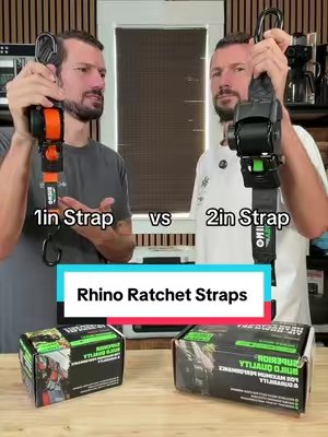 TikTok post by @trending_ttok for RHINO USA. Caption reads: [...] time to upgrade to the big boy straps @Rhino....