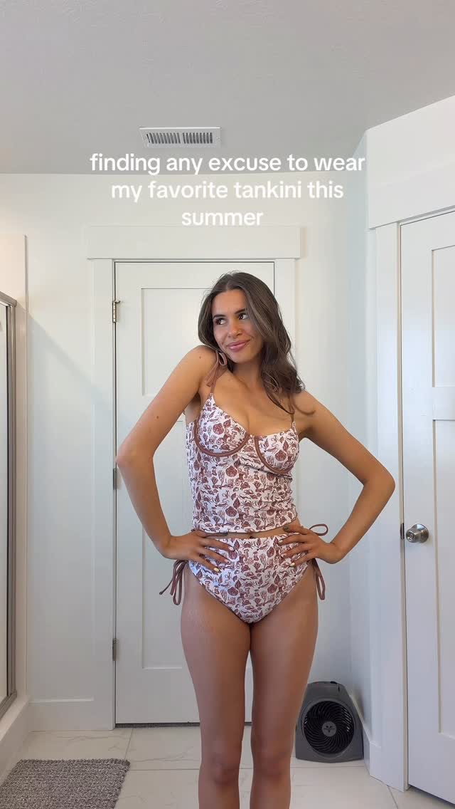 Instagram post by @shevs for Geode Swimwear. Caption reads: [...] this spring/summer bc this suit from....