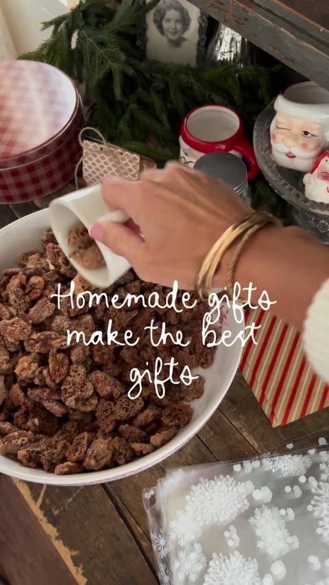 Instagram post by @edwardsfarmstead for NIIMBOT. Caption reads: Gifting homemade Christmas candy is my favorite....