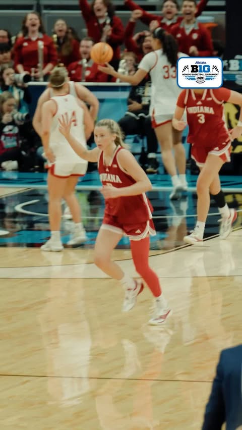 Instagram post by @bigtennetwork for Allstate. Caption reads: [...] deficit to advance past the Huskers 👊....