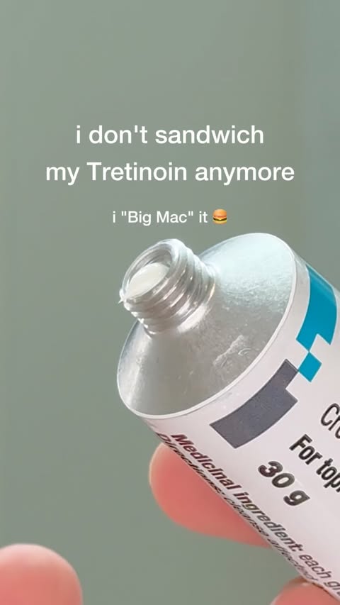 Instagram post by @myskinisglass for Dr.Ceuracle. Caption reads: i apply my tretinoin a little differently than....