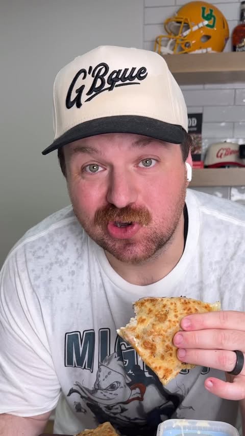 Instagram post by @g_bque for Pit Boss Grills. Caption reads: Philly Cheesesteak Quesadillas on the....