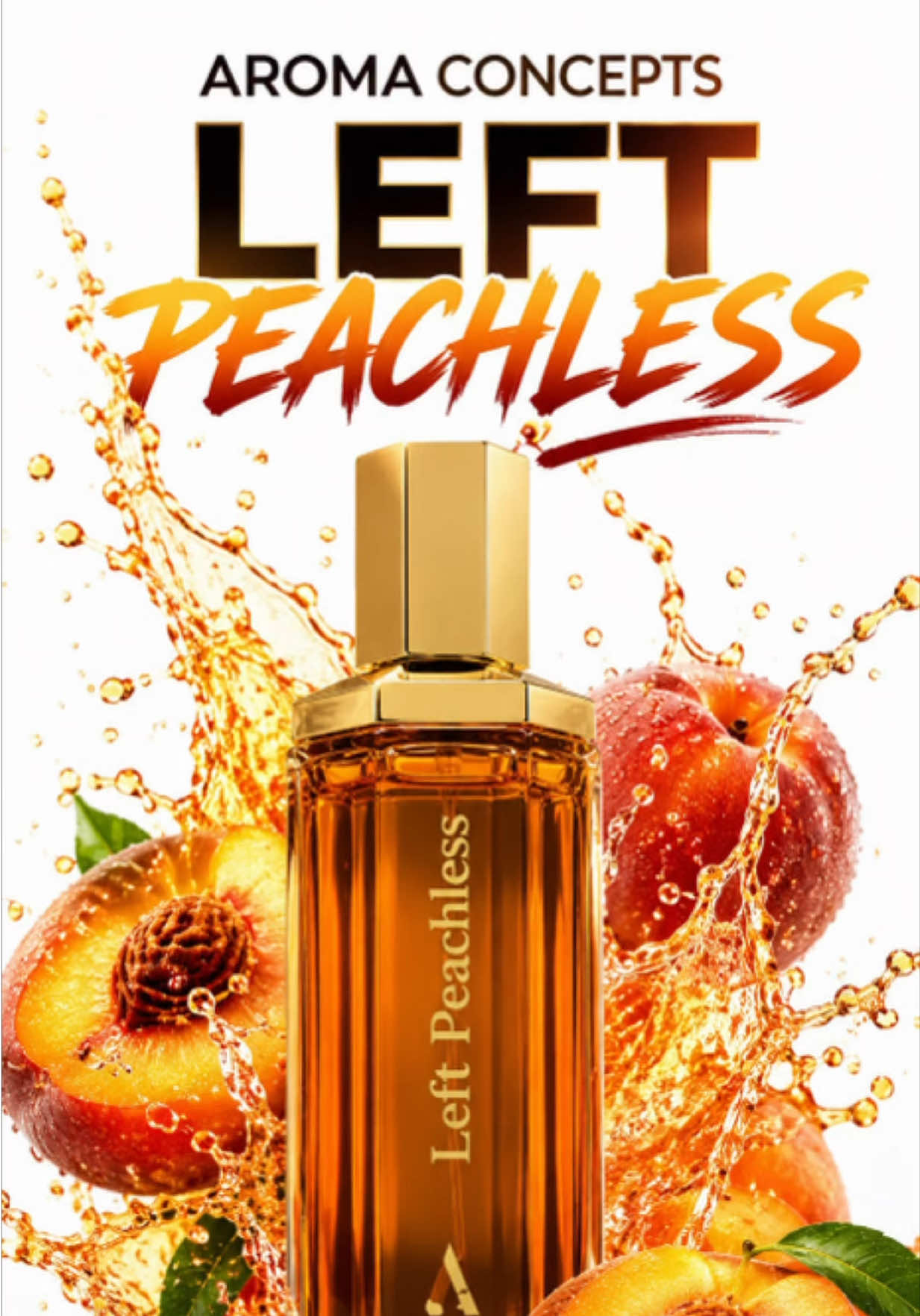 TikTok post by @diamond87king for Aroma Concepts. Caption reads: Left Peachless by @Aroma Concepts UK @AROMA....