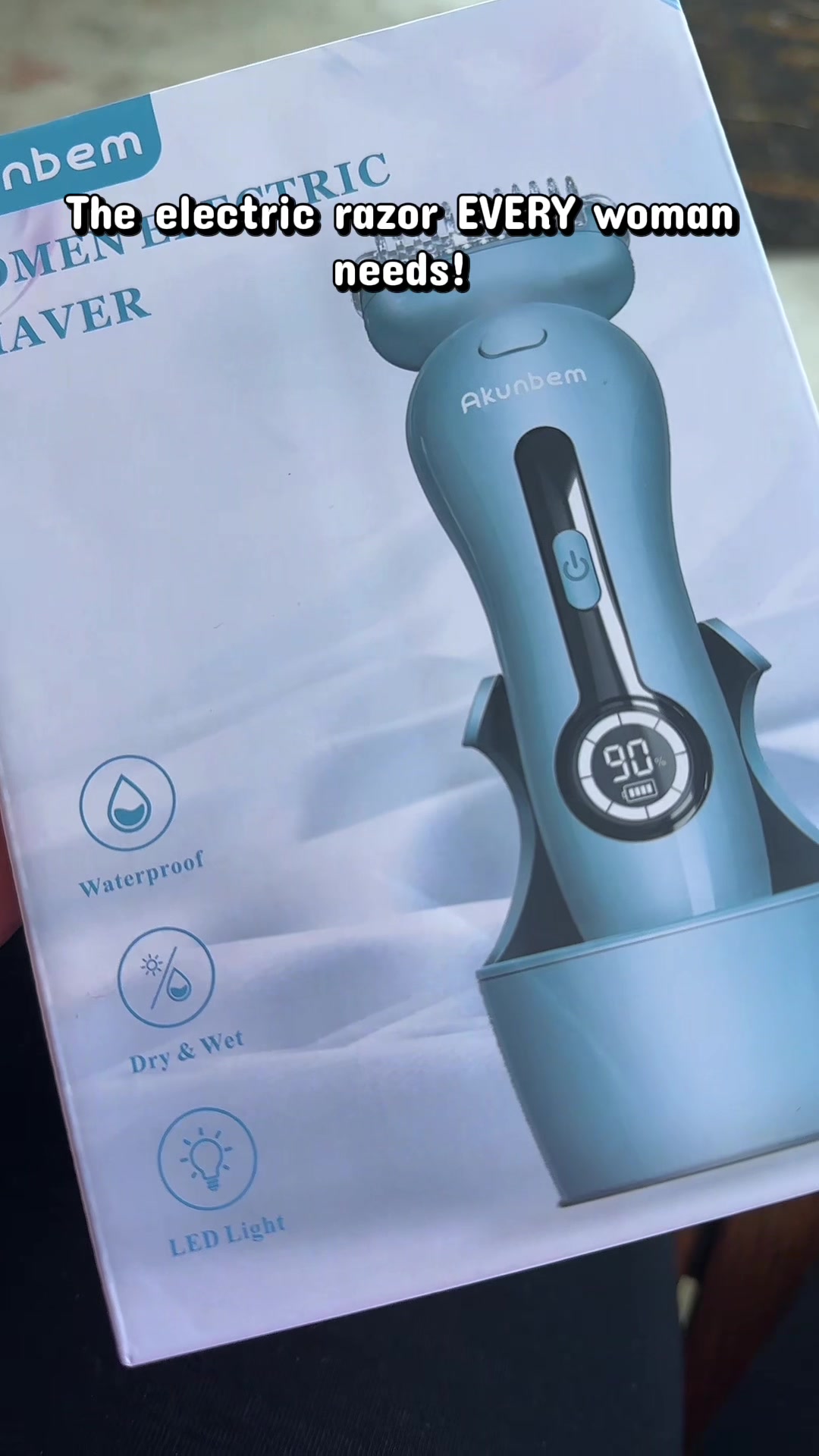 TikTok post by @kelseyjo_01 for Mighty Life. Caption reads: Literally such a good razor! @Mighty Life #sale....