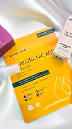 Instagram post by @glamoursugar for BeautyPro. Caption reads: Ad|

🍂✨ Dewy skin, here we come!✨🍂 

This....