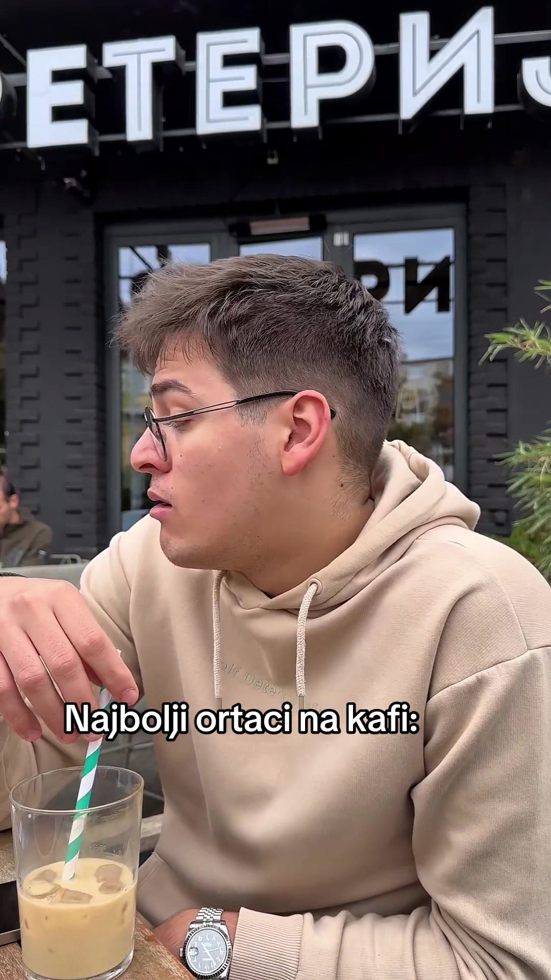 TikTok post by @djoksamtb for Philips. Caption reads: @Philips Srbija OneBlade 1st Shave je najjača....