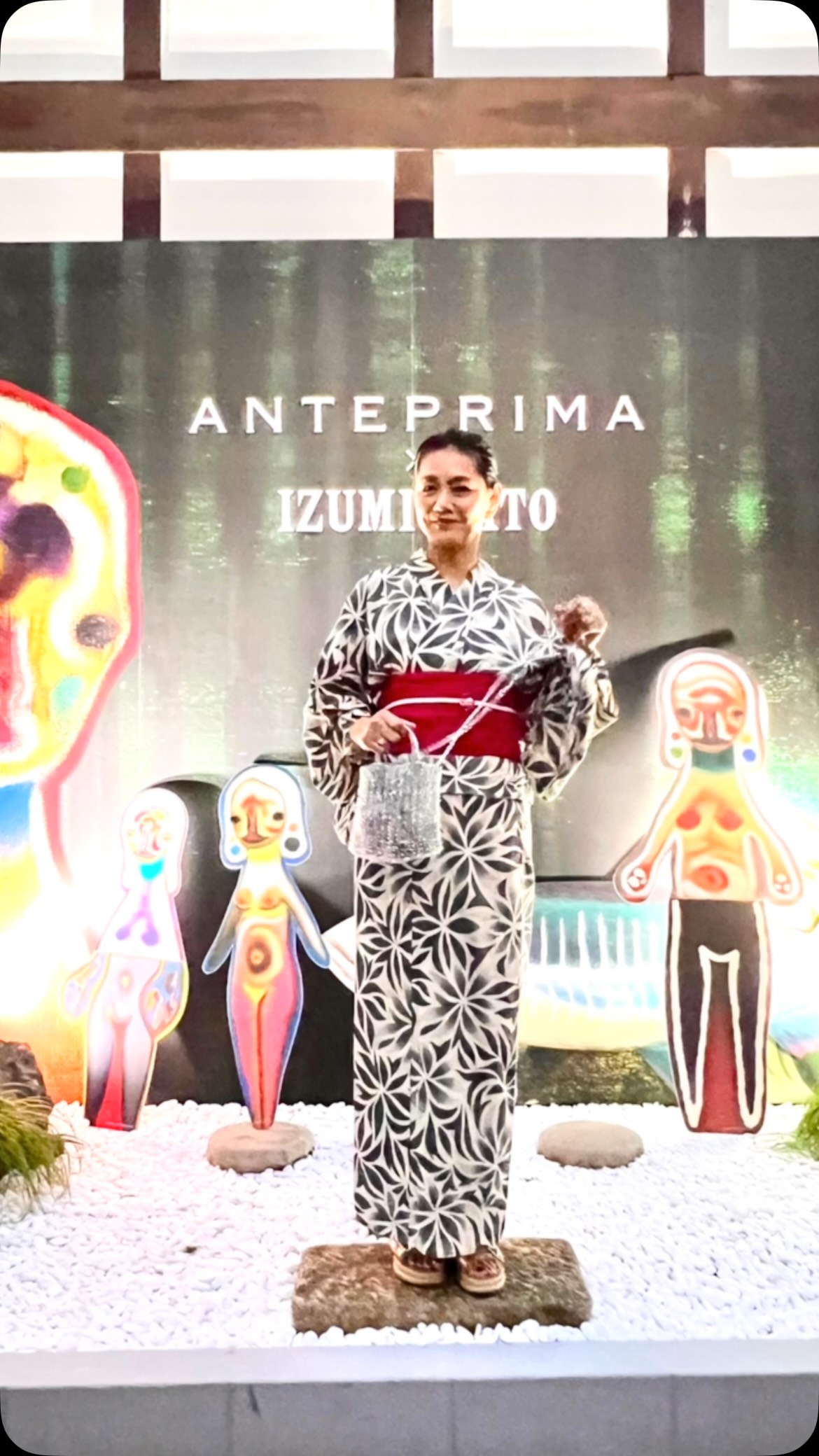 Instagram post by @maenorichang for Anteprima. Caption reads: ANTEPRIMA × IZUMI KATO 
POP UP STORE [...].