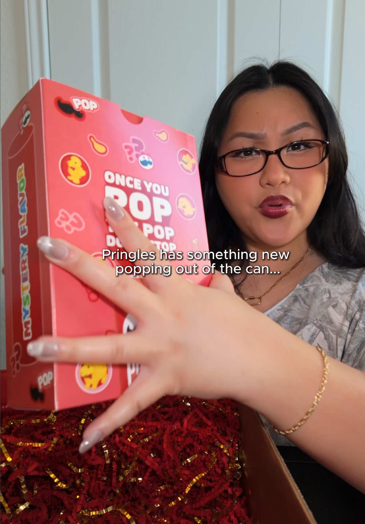 TikTok post by @arielpearll for Pringles. Caption reads: @Pringles really popped off with this one 😉 ....