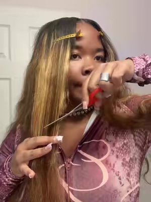 TikTok post by @themyamariee_ for Wequeen. Caption reads: IG: Keeshaafterhours hair from @Wequeenhair....