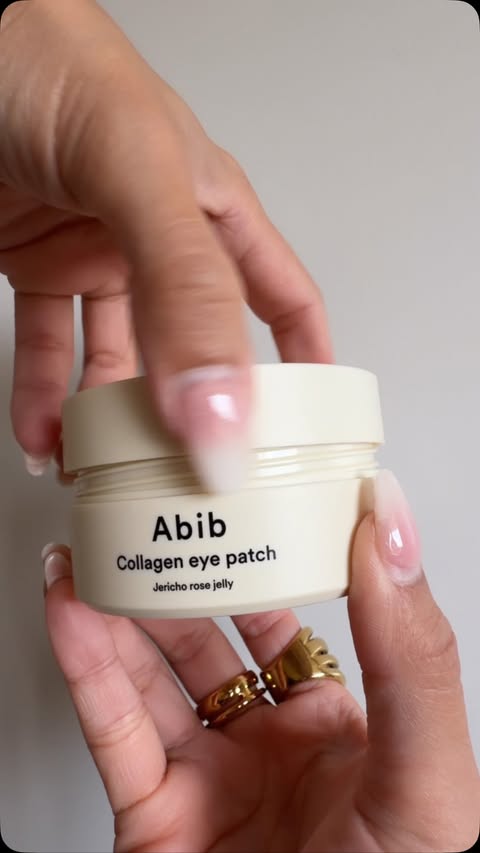 Instagram post by @iqraaqadirkhan for Abib. Caption reads: @abib.global @abib.official eye patches will [...].
