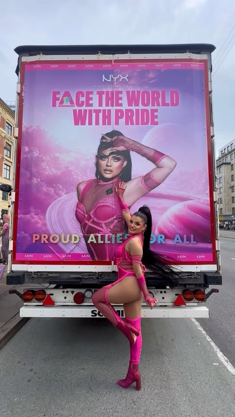 Instagram post by @fontana for NYX Professional Makeup Nordics. Caption reads: Advertisement for @nyxcosmeticsnordics • POV: with....