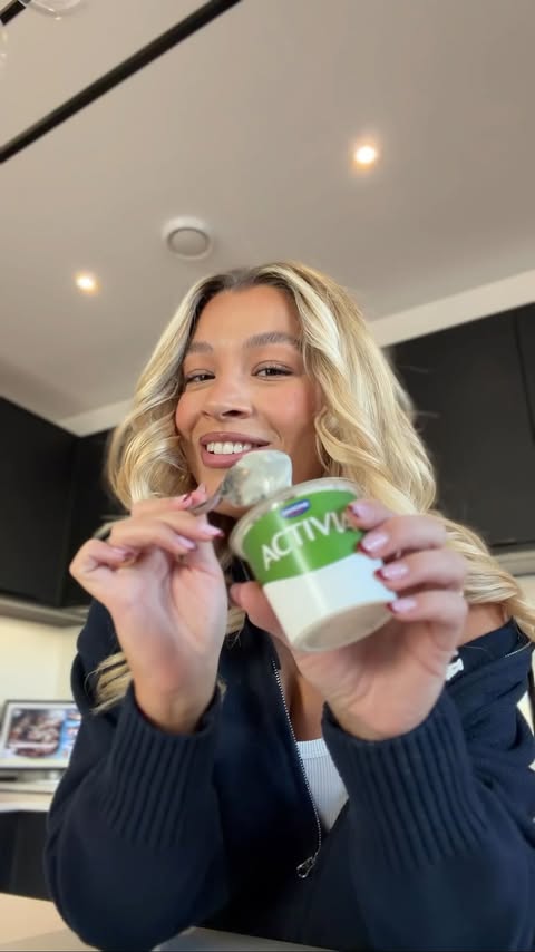 Instagram post by @mollyrainford for Activia. Caption reads: AD The new year has officially started so I’m....