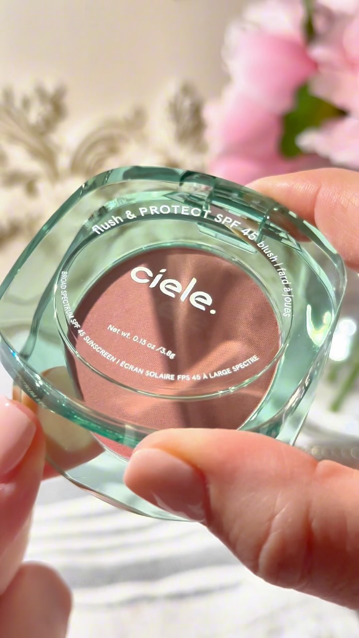Instagram post by @miami_beauty_reviews for Ciele Cosmetics. Caption reads: #gifted ✨ Tried the @cielecosmetics new SPF Blush....