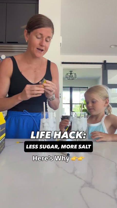 Instagram post by @nourishmovelove for LMNT. Caption reads: The hydration hack that carries me through sweaty....
