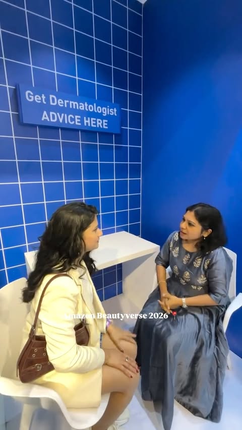 Instagram post by @allaboutakanksha for Amazon Beauty. Caption reads: Amazon Beautyverse ✨It was fun exploring so many....