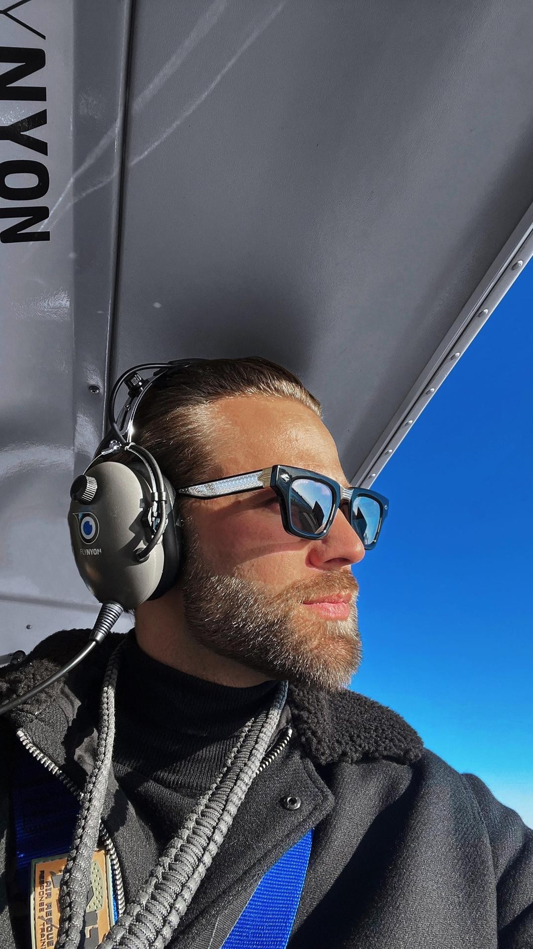 Instagram post by @monsieurlifestyle for Men's Fashion & Style. Caption reads: Soaring above Central Park with @flynyon 🚁 The....