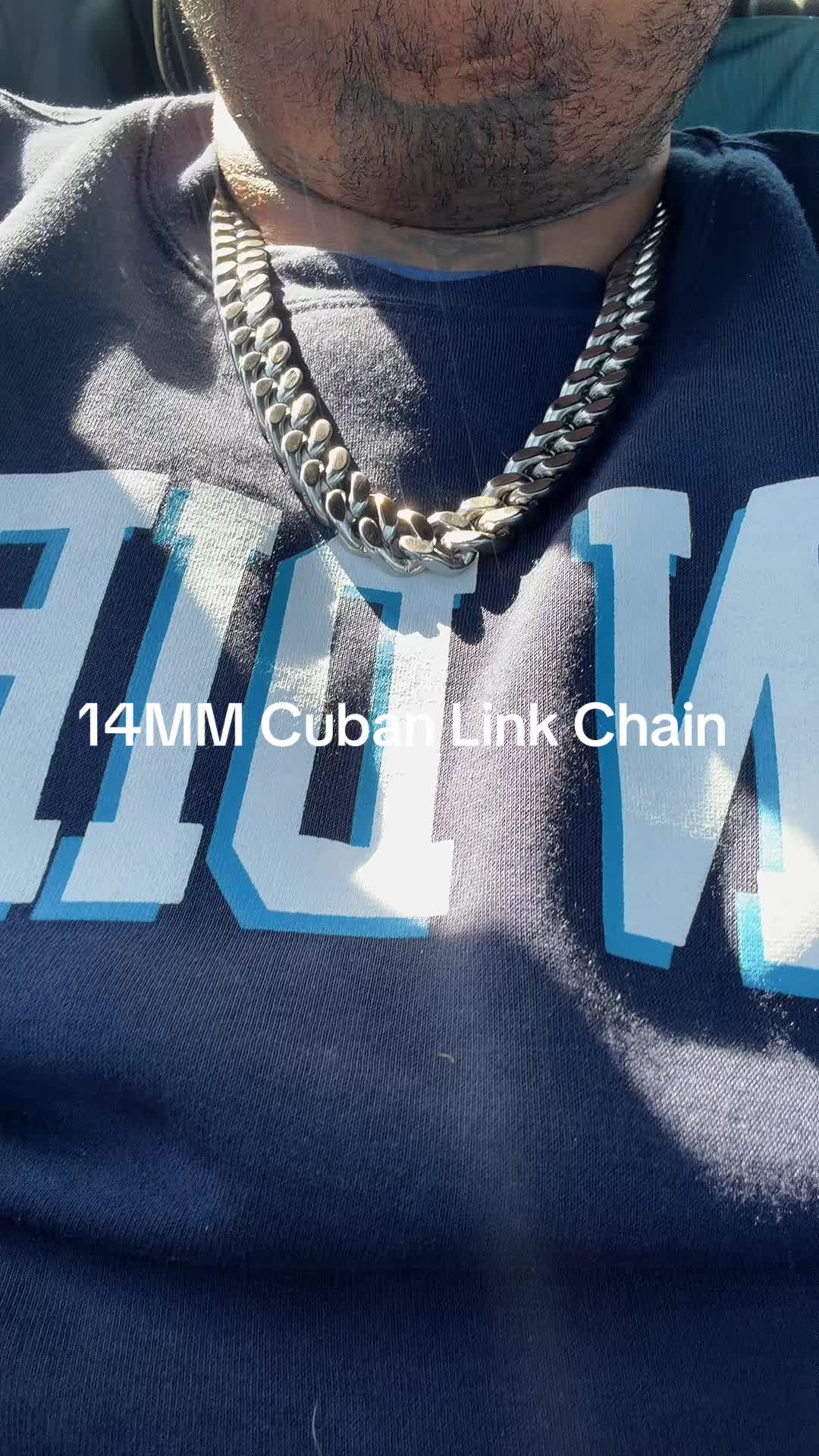 TikTok post by @vclife_official for PROSTEEL. Caption reads: [...] so many compliments on this chain!!!!....