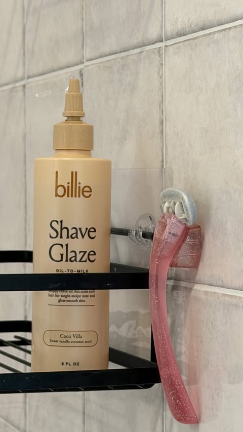 Instagram post by @ndeye.peinda for Billie. Caption reads: [...] shaving, but when I do, I love that @billie....