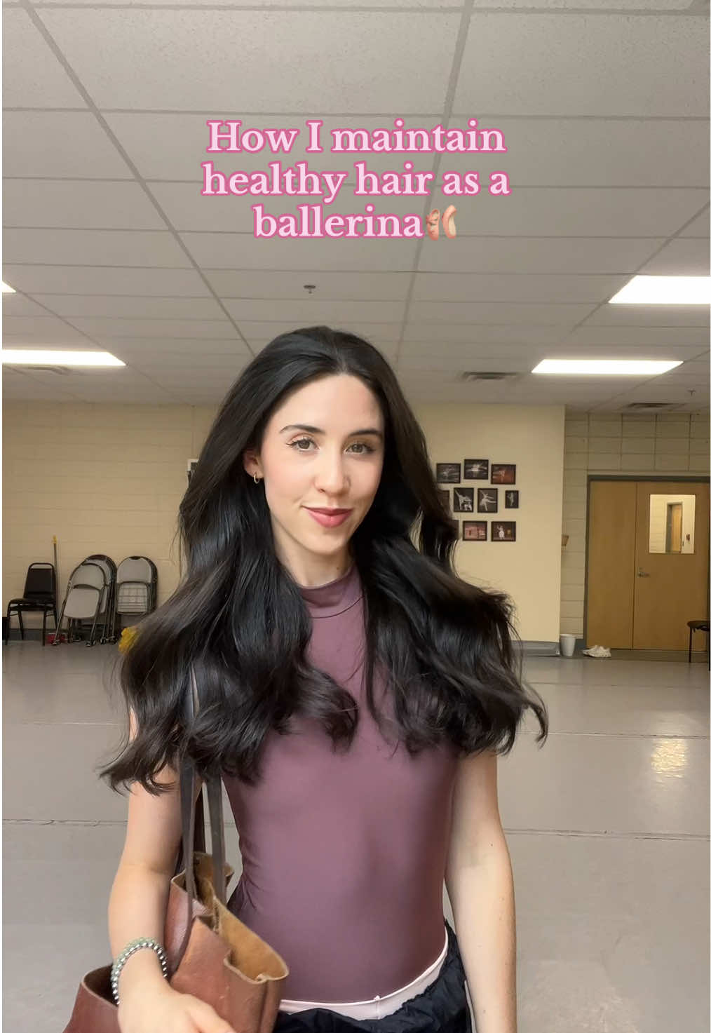 TikTok post by @brookewilson.1 for OLAPLEX. Caption reads: How I keep my hair shiny and frizz-free during....