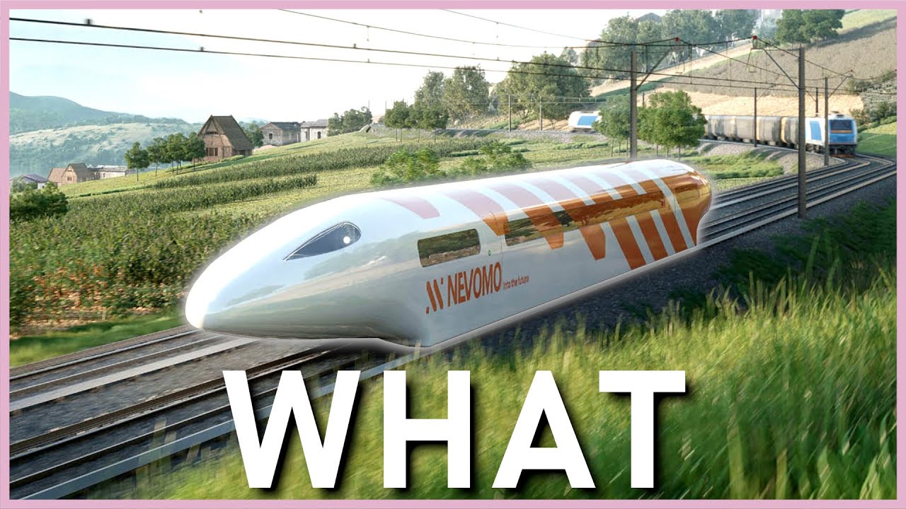 YouTube post by @AdamSomething for Unsplash. Caption reads: Tech Bros Invented Trains And It Broke Me.