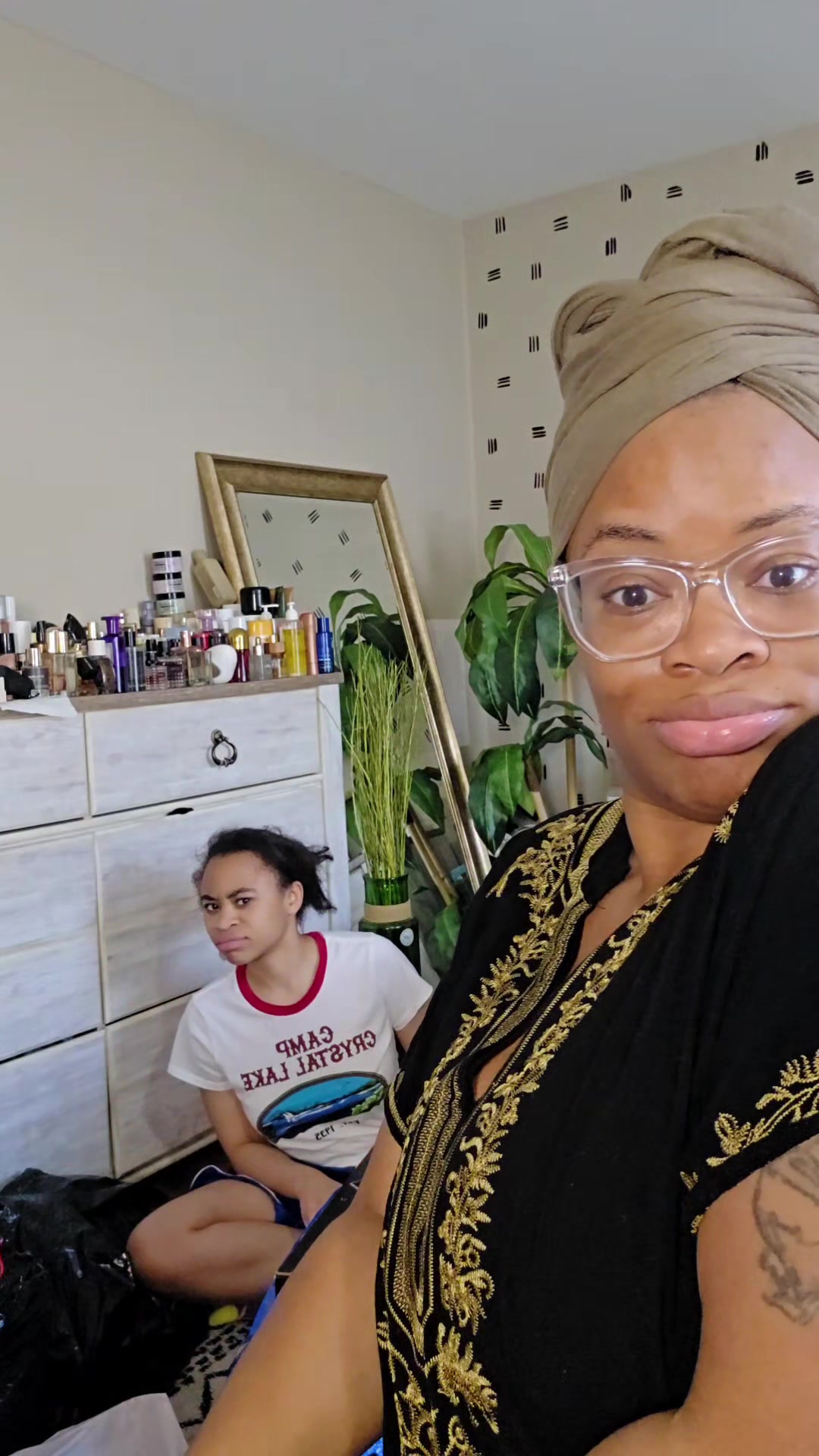 TikTok post by @brittbratstyles for Curlyme. Caption reads: pr unboxing haul ✨️ #unboxingvideo #skincare....