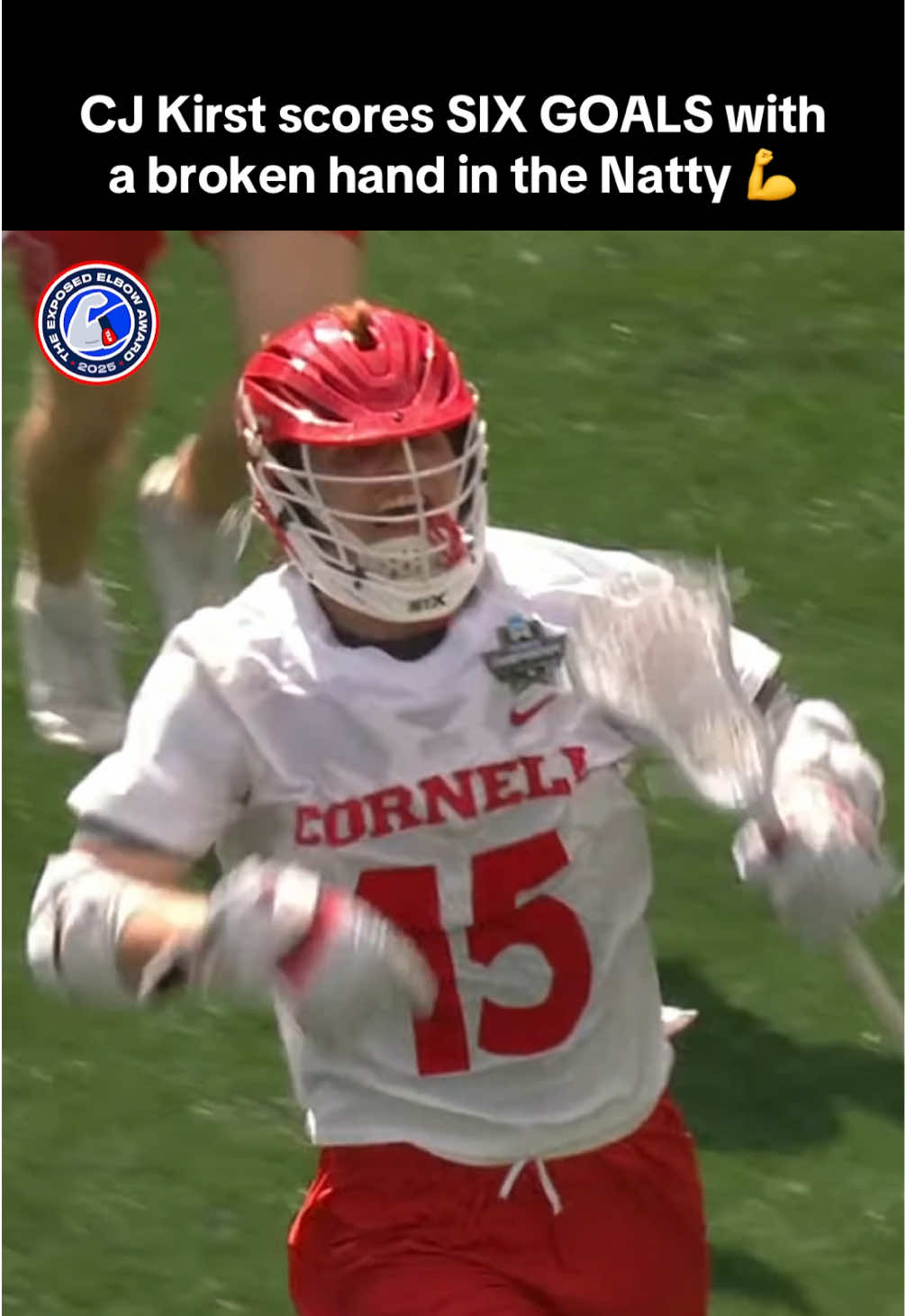 TikTok post by @lacrossenetwork for Duke Cannon Supply Co.. Caption reads: [...] the country 💪😤 (Presented by @Duke Cannon....