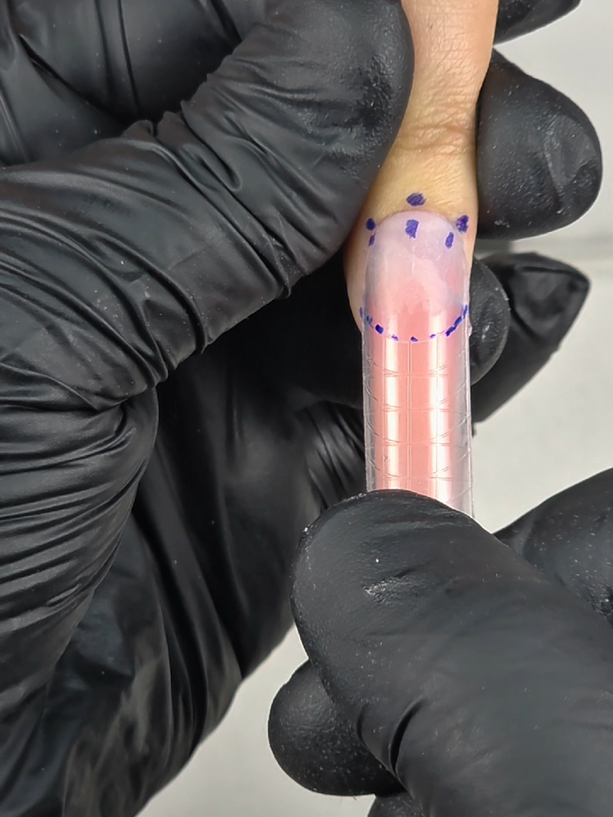 TikTok post by @sylvia_nailedit for V Beauty Pure. Caption reads: [...] process every day using acrygel from....