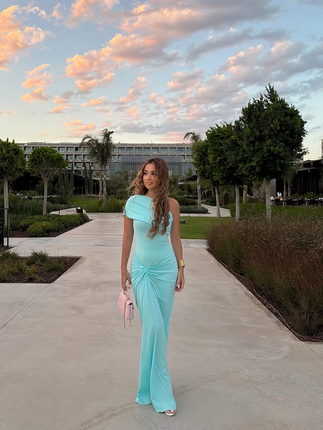 Instagram post by @nigarr.sl for Wolddress. Caption reads: 🩵 This beautiful dress @wolddress.official 🩵....
