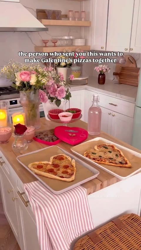 Instagram post by @astoldbymichelle for Ghirardelli. Caption reads: [...] have a Galentine’s pizza night with....