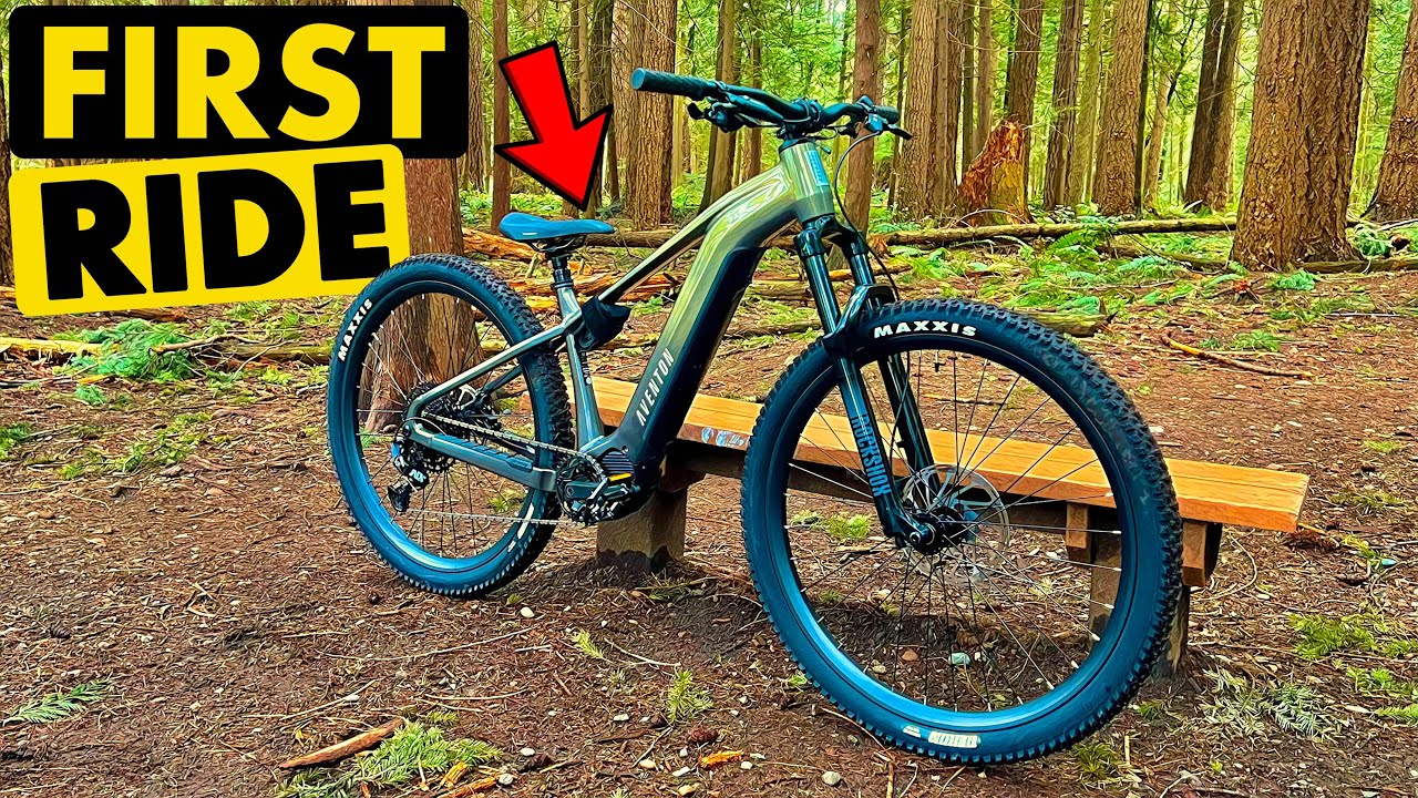 YouTube post by @TopToBottomMTB for NOBL Wheels. Caption reads: Ultimate Test of the Aventon Ramblas.