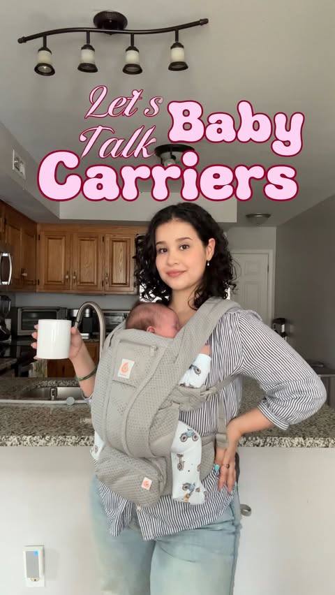 Instagram post by @mrs.isabelabarbosa for Ergobaby. Caption reads: [...] all the baby carriers on the market.......