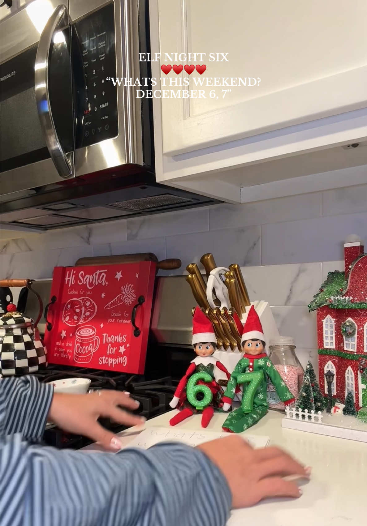 TikTok post by @__jbarsty for Called to Surf. Caption reads: [...] #elfontheshelf #elfontheshelfideas....