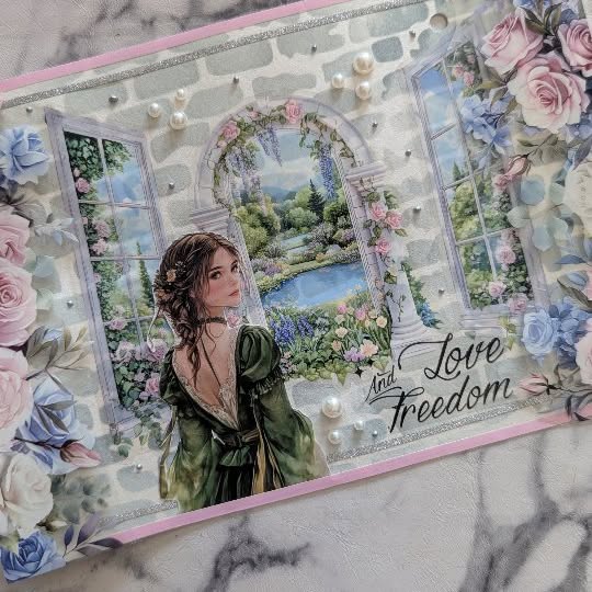 Instagram post by @shelleys.cozy.journal for eStarCase. Caption reads: [...] the amazing, dainty supplies are from....