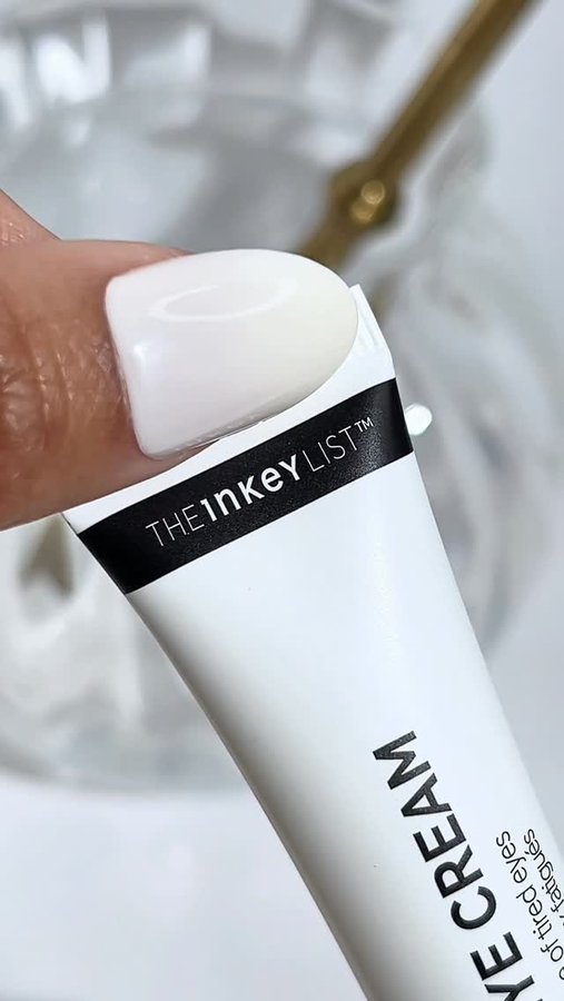 Instagram post by @marriumsshah for Theinkeylist. Caption reads: My eyes have been looking so tired lately, so I’ve....