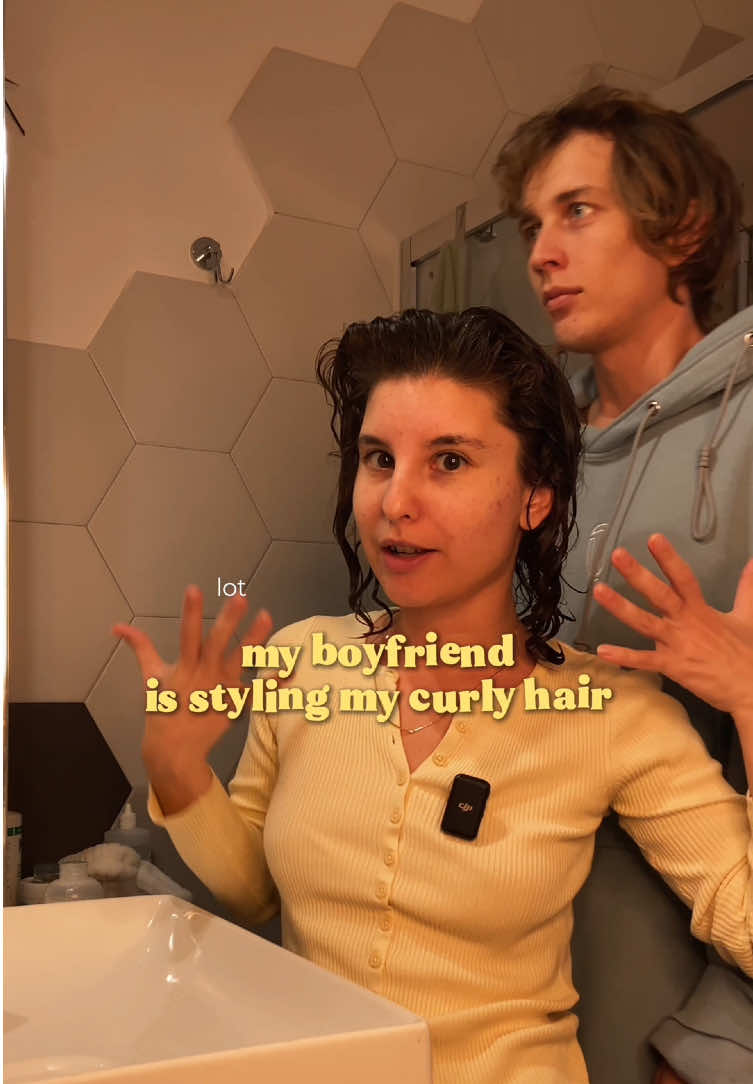 TikTok post by @dilyopa for Davines. Caption reads: A little tutorial for you 🤎 products by @Davines .