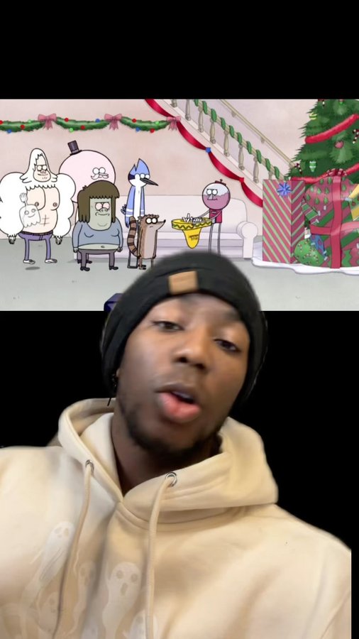 Instagram post by @d_rich7 for Redbubble. Caption reads: Muscle Man Really Out Here Ruining The Holidays!....