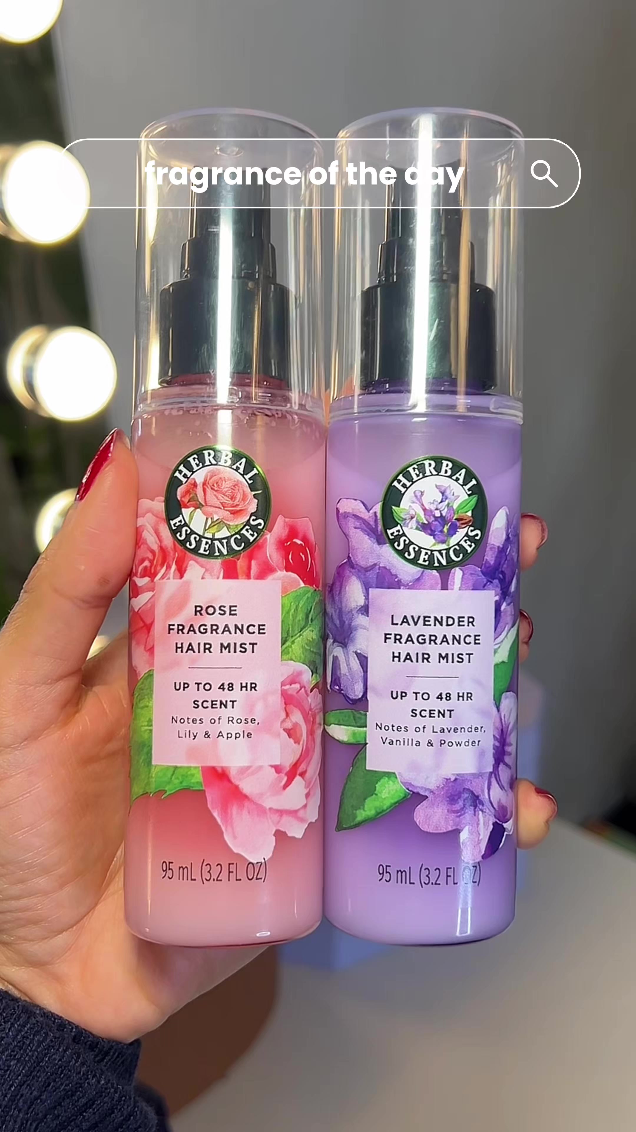 TikTok post by @marissalanae1 for Herbal Essences. Caption reads: Today’s scent combo gave me a mix of fresh,....