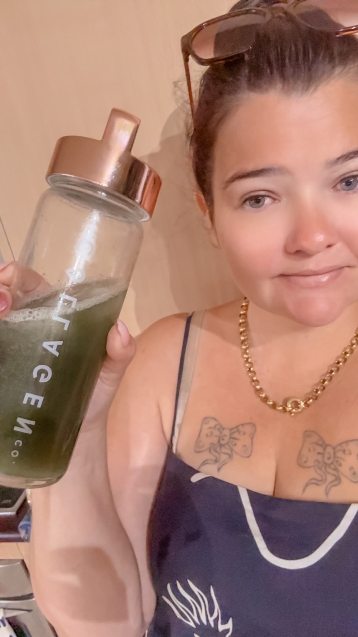 Instagram post by @tilly.and.laine for The Collagen. Caption reads: My every day non negotiable is the @thecollagen.co....
