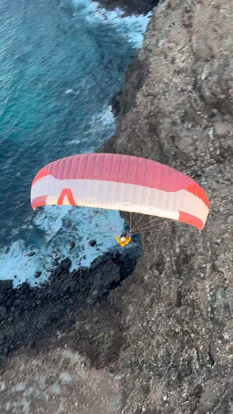 Instagram post by @solenerombourg for SALEWA. Caption reads: The spirit of this island...

@skywalkparagliders ....
