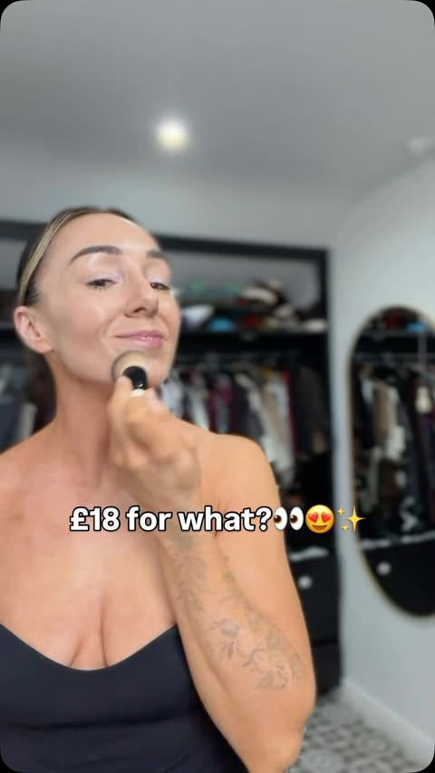 Instagram post by @danielledonohoe_ for BPerfect Cosmetics. Caption reads: Did someone say fuss free tan on offer..??👀🤪✨....