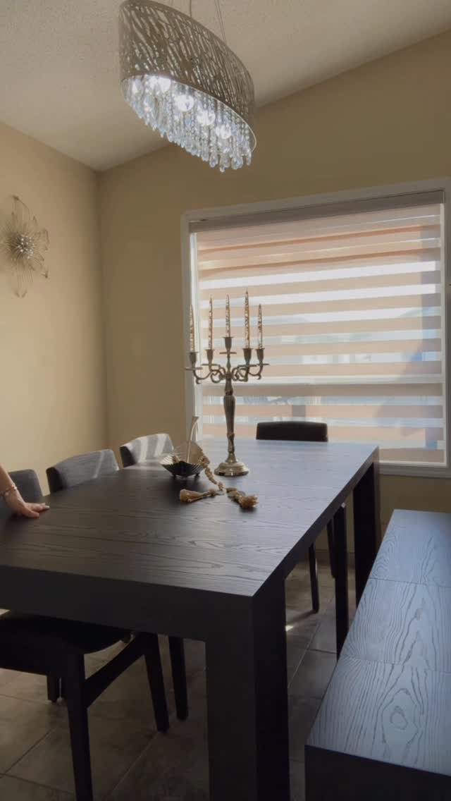 Instagram post by @home_glamdecor for Transformer Table. Caption reads: ‏Transformer Table
‏ this table should be in every....