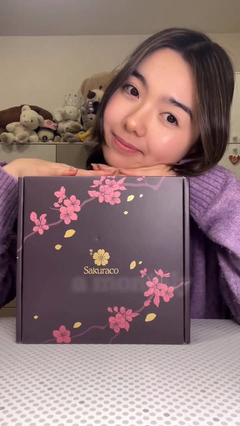 Instagram post by @maria_nihongo_ for Sakuraco. Caption reads: Treat yourself or a loved one! 🎀 @wearesakuraco....