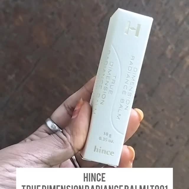 Instagram post by @sindhu_vinodnarayan for hince. Caption reads: @hince_official true dimension radiance balm.....