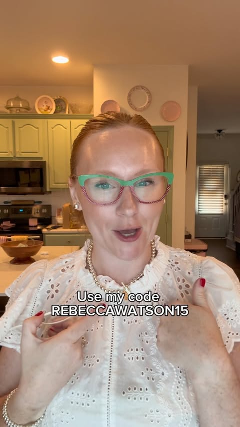Instagram post by @rebecca_sue_watson for Pair Eyewear. Caption reads: Check out @paireyewear and use my code....