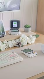 Instagram post by @piapeonia for LITNXT. Caption reads: [...] Do you like retro games? Thanks to....