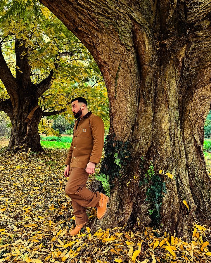 Instagram post by @taifunkemerci for Carhartt. Caption reads: Rooted in nature, built for the season 🍂 Carhartt....