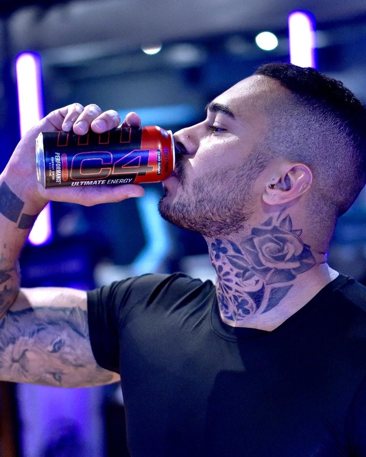 Instagram post by @iamdeere for Cellucor. Caption reads: Someone today called me “the C4 guy” at the gym....