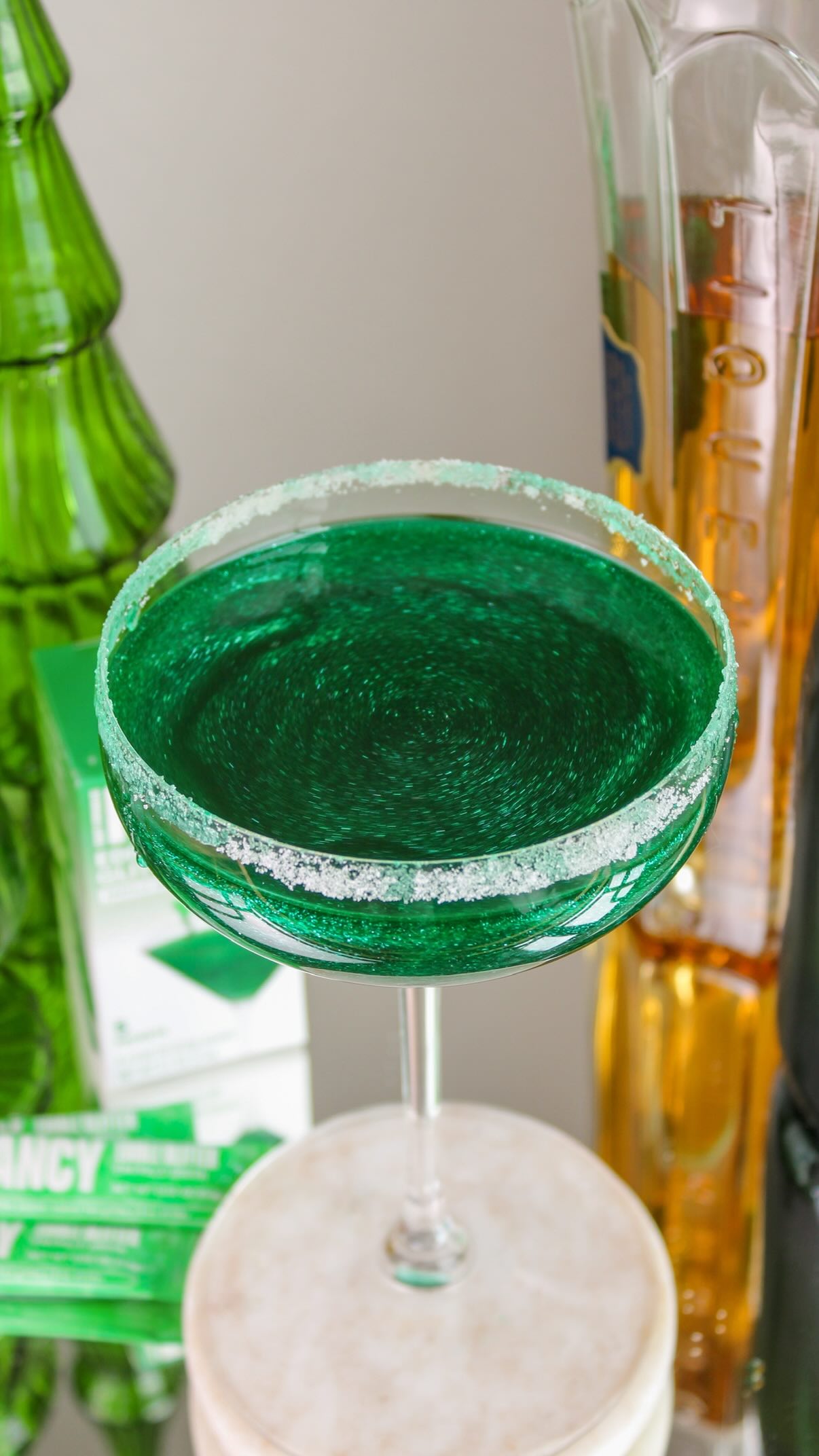 Instagram post by @thespritzeffect for Fancy Sprinkles. Caption reads: Elphaba’s Emerald City Spritz ✨💚🥂

If you’re as....